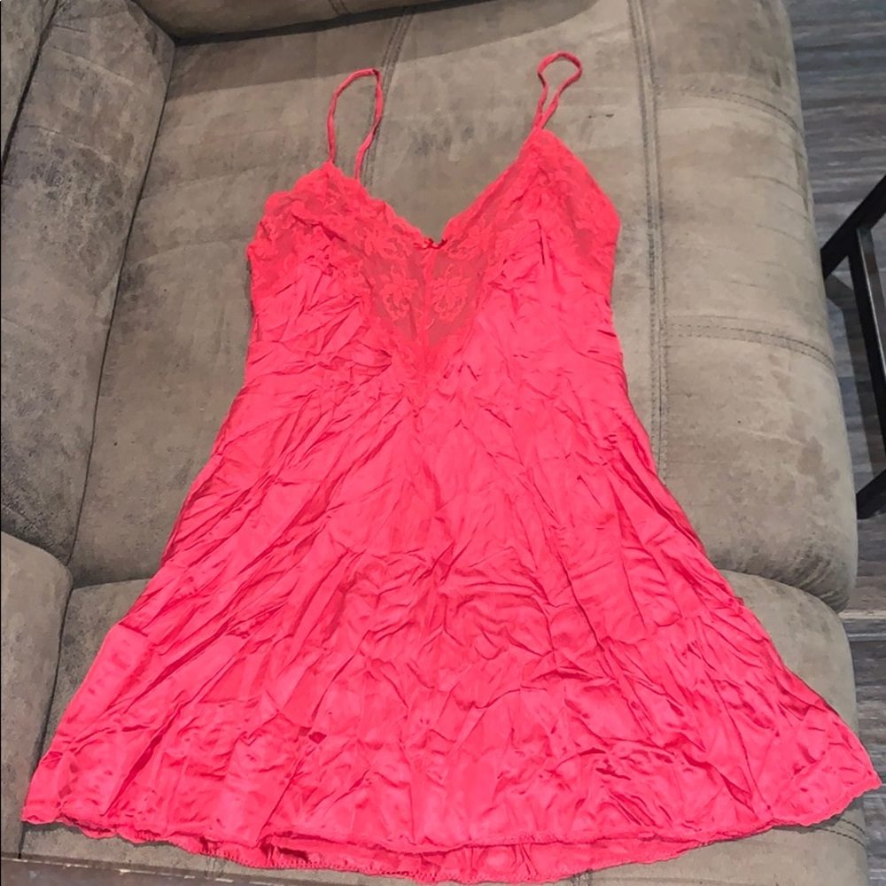 Vintage red slip dress